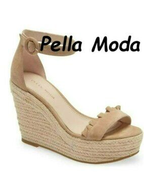 PELLE MODA Rosana Espadrille Platform Wedge Sandal, NIB, SZ 10 & 11, NIB